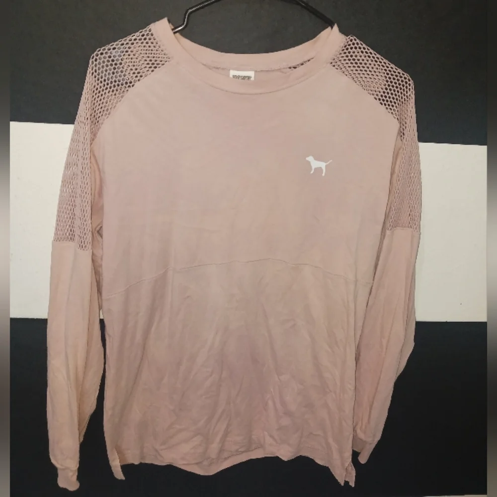PINK Victoria's Secret Women doggie mesh long sleeve shirt - Picture 2 of 7